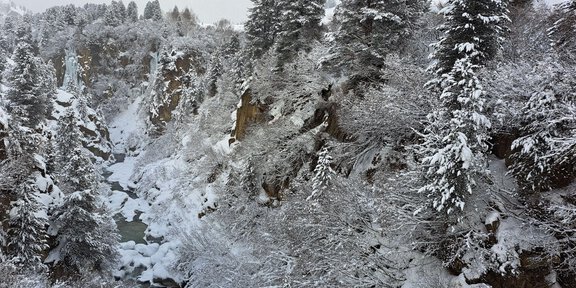 Rofenschlucht Hängebrücke - Hängebrücke in Rofen - Vent